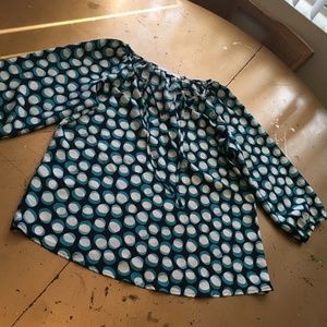 Ann Taylor LOFT spotted blouse